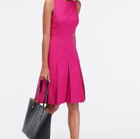 J. Crew Dresses & Skirts - J. Crew Pleated Sleeveless A-Line Dress Two Way Stretch NWT Sz2